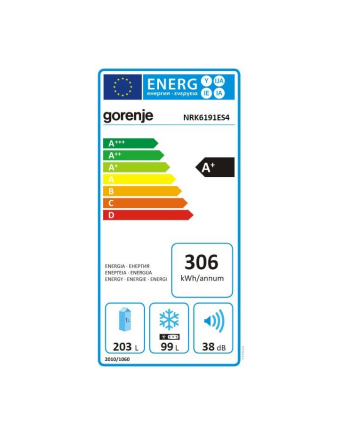 gorenje Chłodziarko-zamrażarka NRK6191ES4