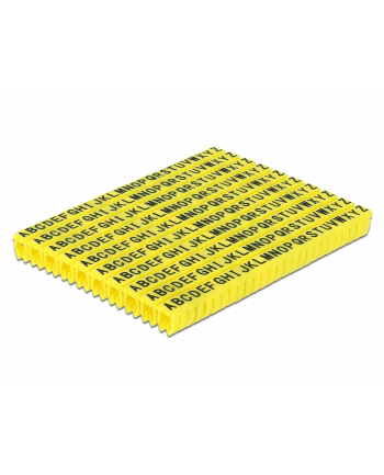 DELOCK Cable Marker Clips A-Z yellow 260 pieces