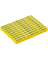 DELOCK Cable Marker Clips A-Z yellow 260 pieces - nr 9