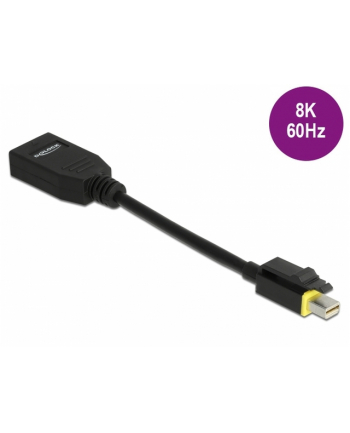 DELOCK Mini DisplayPort 1.4 to DisplayPort adapter with latch 8K 60 Hz