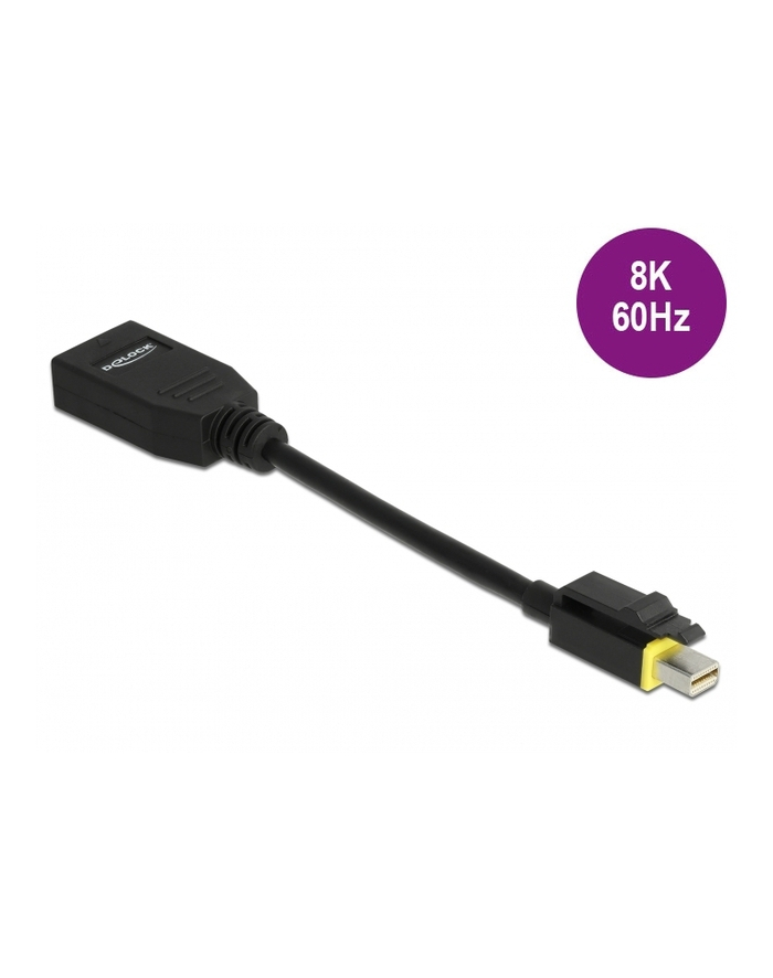 DELOCK Mini DisplayPort 1.4 to DisplayPort adapter with latch 8K 60 Hz główny