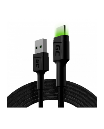 green cell Kabel GC Ray USB-USB-C 200cm, podświetlenie LED