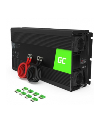 green cell Przetwornica 24V/230V 1500W/3000W Czysty sinus