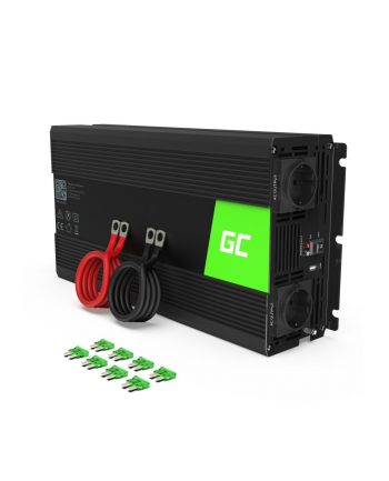 green cell Przetwornica 24V/230V 1500W/3000W Czysty sinus