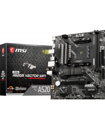 msi Płyta główna MAG A520M VECTOR WIFI 2DDR4 DP/HDMI mATX