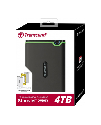 TRANSCEND 4TB 2.5inch Portable HDD StoreJet M3 Iron Gray