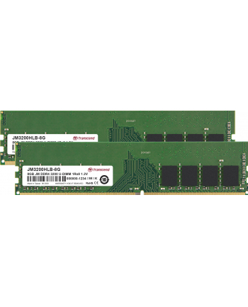 TRANSCEND 16GB KIT JM DDR4 3200Mhz U-DIMM 1Rx8 1Gx8 CL22 1.2V