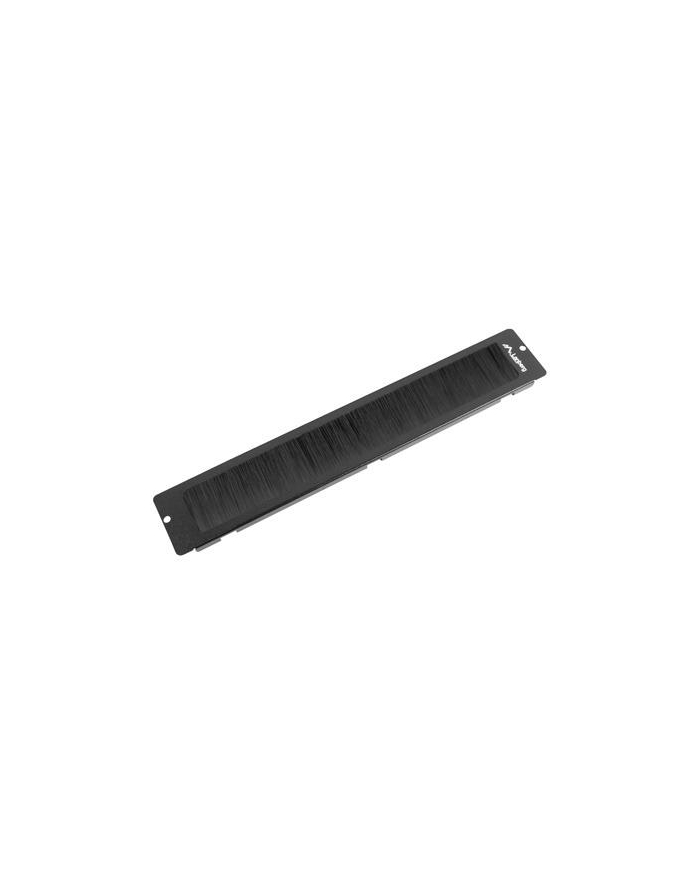 LANBERG 19inch free-standing cable entry brush panel black główny