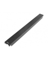 LANBERG 19inch plastic fast assembly fire retardant blanking panel 1U black - nr 12