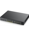 ZYXEL GS1900-24 24-port GbE L2 12 Port PoE Smart Switch rackmount 130 Watt - nr 32