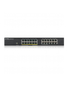 ZYXEL GS1900-24 24-port GbE L2 12 Port PoE Smart Switch rackmount 130 Watt - nr 8