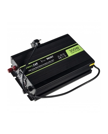 green cell Przetwornica 12V/230V 300W/600W czysty sinus nr 1