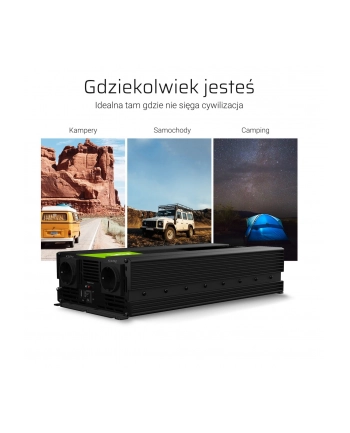 green cell Przetwornica 12V/230V 2000W/4000W Czysty sinus nr 2