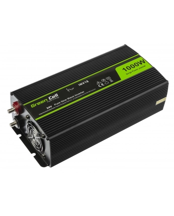 green cell Przetwornica 24V/230V 1000W/2000W Czysty sinus nr 1