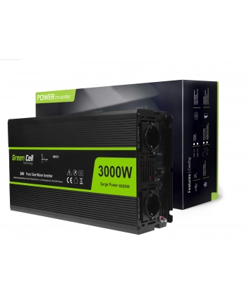 green cell Przetwornica 24V/230V 3000W/6000W Czysty sinus nr 2
