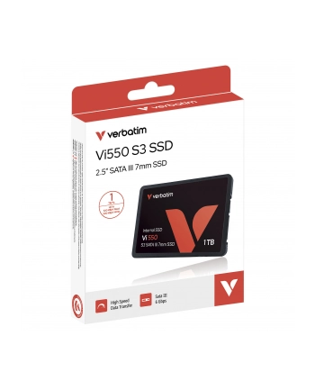 verbatim Dysk SSD wewnętrzny 1TB SATA III Czarny nr 1