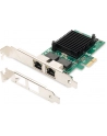digitus Karta sieciowa przewodowa PCI Express 2x RJ45 Gigabit 10/100/1000Mbps Low Profile - nr 30