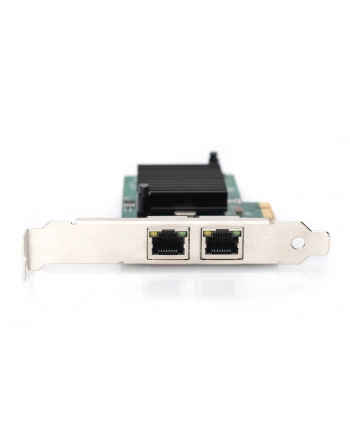 digitus Karta sieciowa przewodowa PCI Express 2x RJ45 Gigabit 10/100/1000Mbps Low Profile