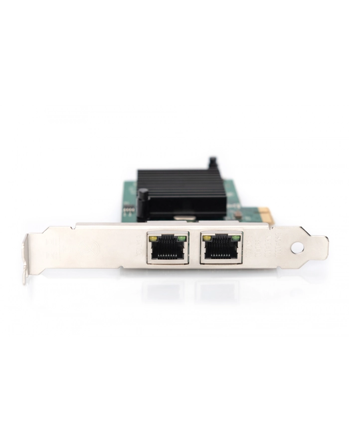 digitus Karta sieciowa przewodowa PCI Express 2x RJ45 Gigabit 10/100/1000Mbps Low Profile główny