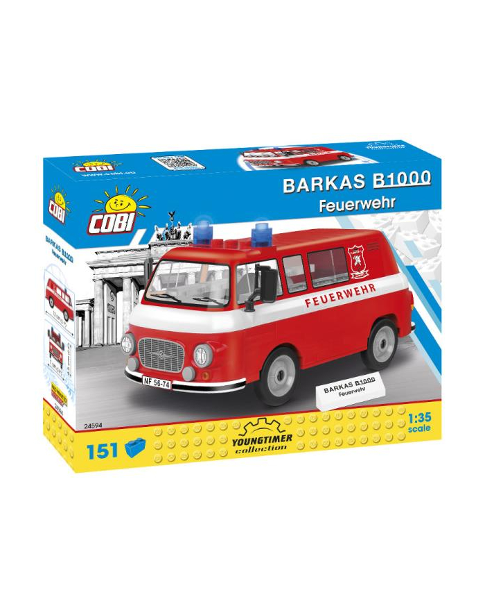 COBI 24594 Youngtimer BARKAS B1000 Feuerwehr 151 klocków główny