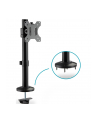 digitus Uchwyt biurkowy kolumnowy pojedyńczy 1xLCD max. 32 cale max. 8kg uchylno-obrotowy czarny - nr 30
