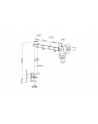 digitus Uchwyt biurkowy pojedyńczy z zaciskiem 1xLCD max. 32 cale max. 8 kg uchylno-obrotowy 270 (PIVOT) - nr 10