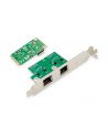 digitus Karta sieciowa przewodowa mini PCI Express 2x RJ45 Gigabit 10/100/1000Mbps Low Profile - nr 12