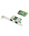 digitus Karta sieciowa przewodowa mini PCI Express 2x RJ45 Gigabit 10/100/1000Mbps Low Profile - nr 14