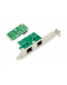 digitus Karta sieciowa przewodowa mini PCI Express 2x RJ45 Gigabit 10/100/1000Mbps Low Profile - nr 17