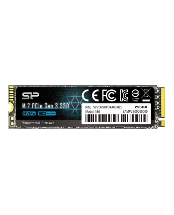 silicon power Dysk SSD A60 256GB M.2 PCIe 2200/1600 MB/s NVMe nr 1