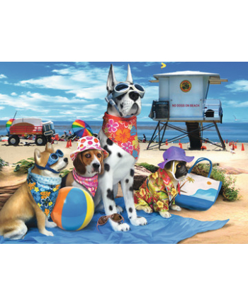Puzzle 100el XXL Brak psów na plaży 105267 RAVENSBURGER