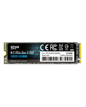 silicon power Dysk SSD A60 512GB M.2 PCIe 2200/1600 MB/s NVMe