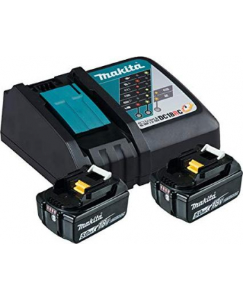 Makita Power Source Kit Li 18.0V 5Ah, set (black, 2x battery BL1850B, 1x charger DC18RC)