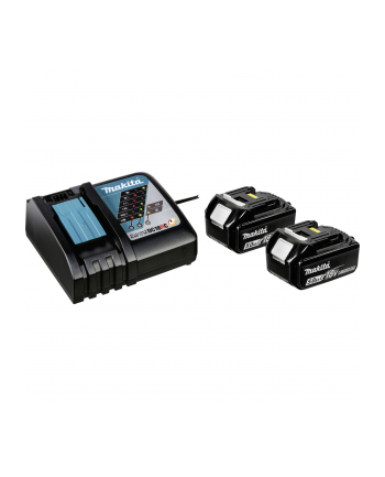Makita Power Source Kit Li 18.0V 5Ah, set (black, 2x battery BL1850B, 1x charger DC18RC)
