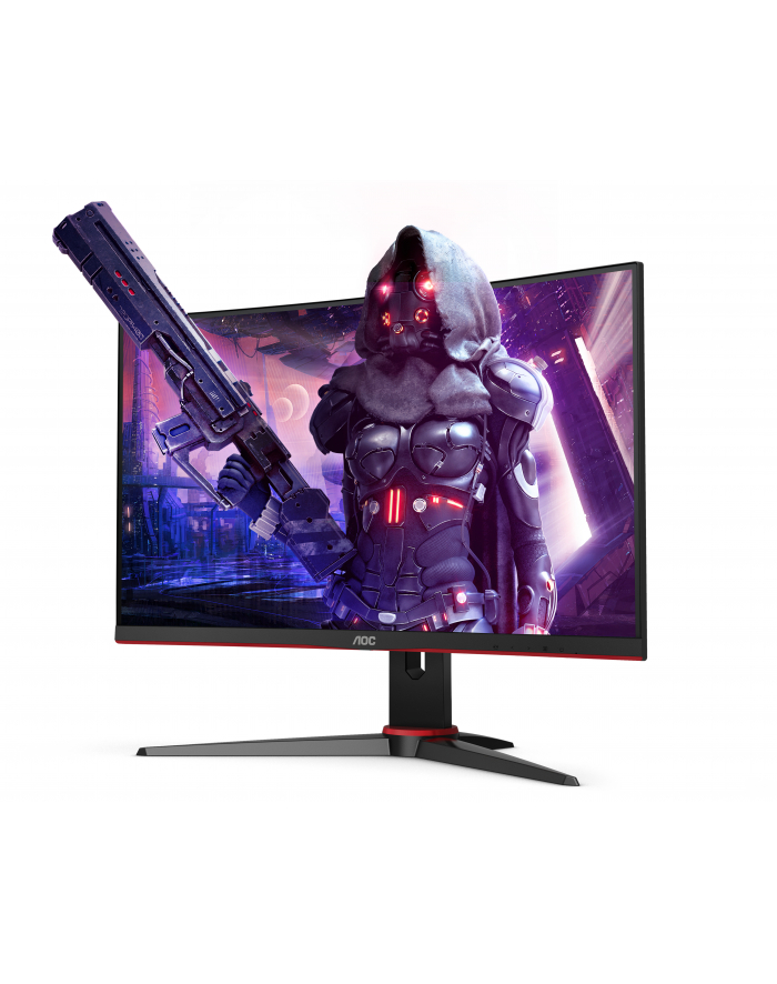 aoc Monitor C24G2AE/BK 23.6 cala VA Curved 165Hz HDMIx2 DPx2 główny