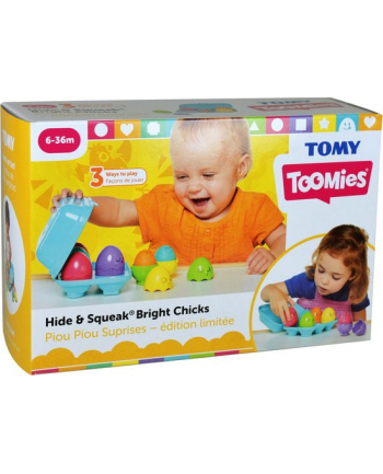 TOMY piszczące jajeczka niebieskie 6szt/poj E73081 nr 2