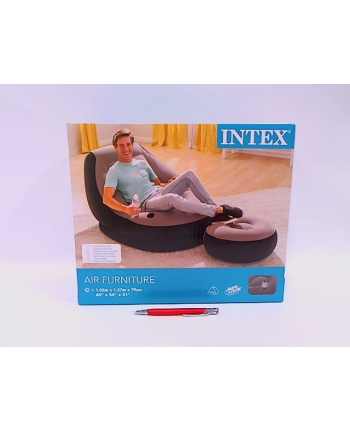 intex Pufa flokowana modern + podnóżek 68564NP 65647