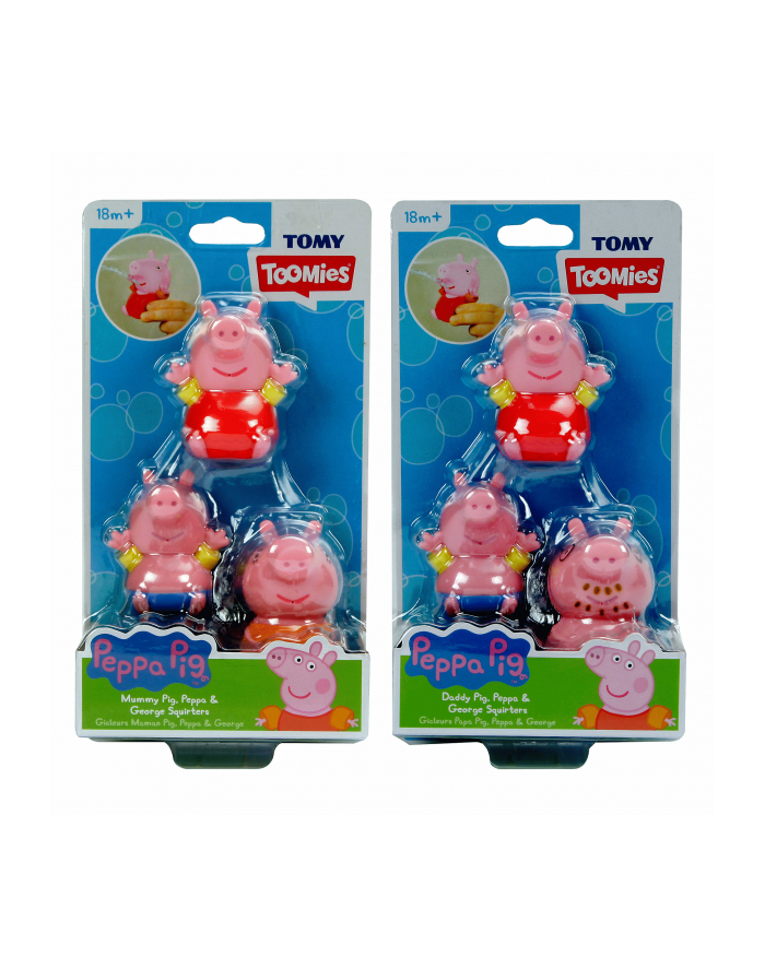 TOMY Świnka Peppa figurki do wody 3-pack E73105 główny