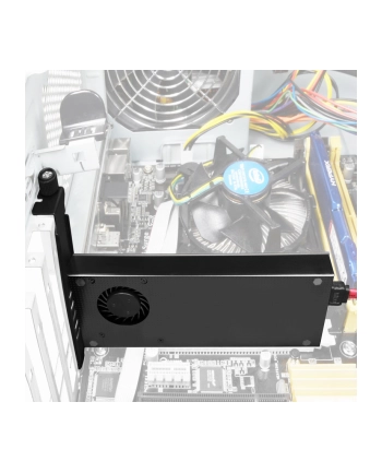 AXAGON PCEM2-DC, adapter wewnętrzny PCIe x4 - M.2 NVMe M-key + SATA B-key slot, chłodnica, LP nr 2