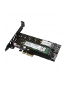 AXAGON PCEM2-DC, adapter wewnętrzny PCIe x4 - M.2 NVMe M-key + SATA B-key slot, chłodnica, LP - nr 30