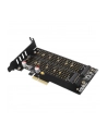 AXAGON PCEM2-DC, adapter wewnętrzny PCIe x4 - M.2 NVMe M-key + SATA B-key slot, chłodnica, LP - nr 31