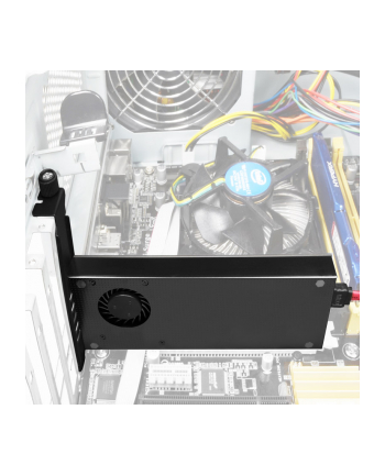 AXAGON PCEM2-DC, adapter wewnętrzny PCIe x4 - M.2 NVMe M-key + SATA B-key slot, chłodnica, LP