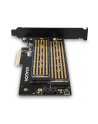 AXAGON PCEM2-D, adapter wewnętrzny PCIe x4 - M.2 NVMe M-key + SATA B-key slot, LP - nr 22