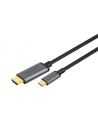 digitus Kabel adapter HDMI 4K 30Hz na USB Typ C 3.1 metalowa obudowa HQ czarny 1.8m - nr 33