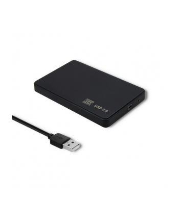 qoltec Obudowa na dysk HDD/SSD 2.5 cala SATA3 | USB 2.0 | Czarny