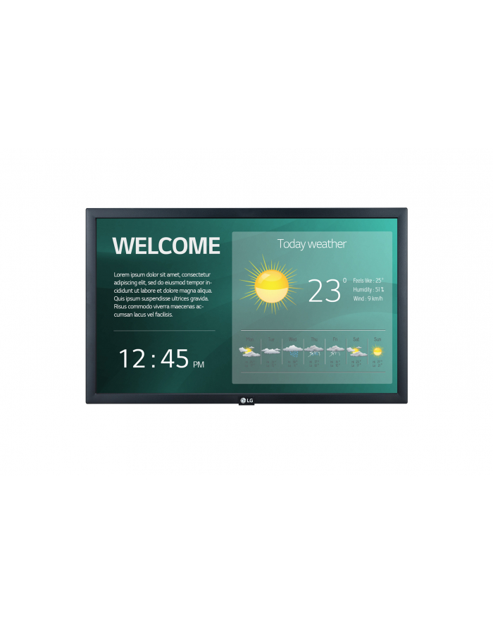 lg electronics Monitor wielkoformatowy  22SM3G 250cd/m2 16/7 główny