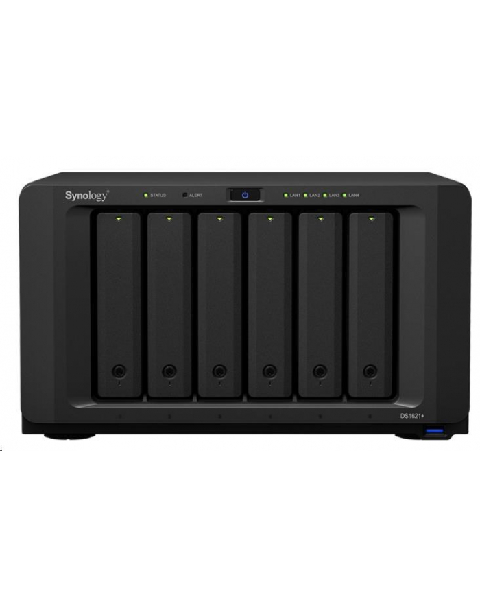 synology Serwer NAS DS1621+ 6x0HDD 2,2Ghz 4GB 3xUSB3.2 2xeSATA 4x1GbE 3Y główny