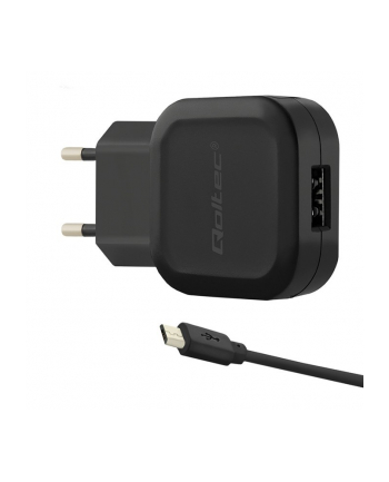 qoltec Ładowarka sieciowa 12W | 5V | 2.4A | USB | +kabel Micro USB