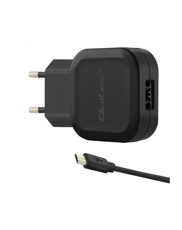 qoltec Ładowarka sieciowa 12W | 5V | 2.4A | USB | +kabel Micro USB główny