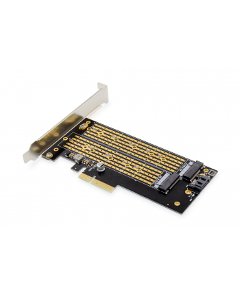 digitus Karta rozszerzeń (Kontroler) M.2 NGFF/NVMe SSD PCIe 3.0 x4 SATA 110, 80, 60, 42, 30mm
